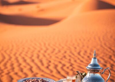 cena romantica desierto marruecos